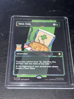 Ninja Pizza (Borderless) (Surge Foil) Commander: Teenage Mutant Ninja Turtles... - Image 1
