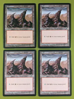 Mountain (Right) x4 Tempest 4x Playset Magic the Gathering MTG - Image 1