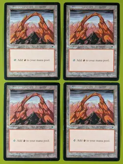 Mountain (Joined) x4 Tempest 4x Playset Magic the Gathering MTG - Image 1