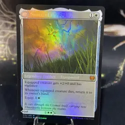 Halvar, God of Battle / Sword of the Realms - FOIL - MTG - Kaldheim KHM #299 LP - Image 2