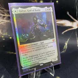 Halvar, God of Battle / Sword of the Realms - FOIL - MTG - Kaldheim KHM #299 LP - Image 3