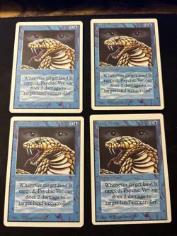 Psychic Venom Unlimited Mtg LP X4 - Image 1