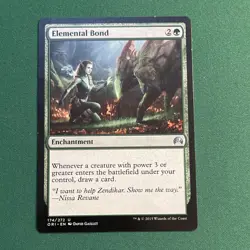 Wizards Elemental Bond Enchantment Green Uncommon 174 - Image 1