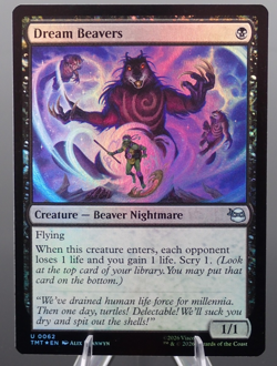 Dream Beavers Foil Teenage Mutant Ninja Turtles MTG NM TMNT 62 - Image 1