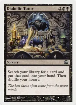 1 x Diabolic Tutor - 8th Edition - LP - MTG - EOF - Image 1