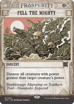 MTG Fell the Mighty NM-Mint Outlaws of Thunder Junction: Breaking News - Image 1
