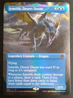 MTG D&D Forgotten Realms - Iymrith , Desert Doom - Foil Borderless Mythic - Image 1