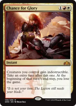 1x Lightly Played, English Chance for Glory - Guilds of Ravnica - Image 1
