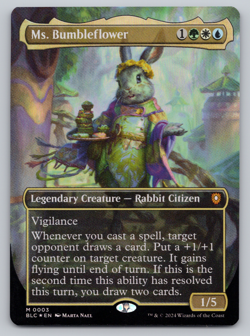 Ms. Bumbleflower FOIL Borderless - Commander: Bloomburrow MTG - Image 1