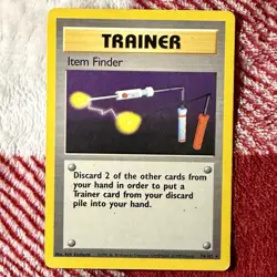 POKEMON TCG ITEM FINDER TRAINER! RARE! 74/102 BASE SET! 1999! - Image 1