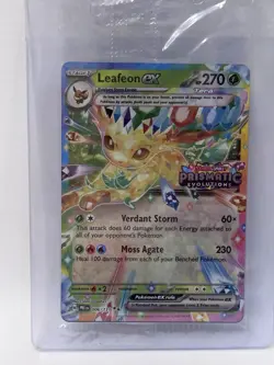Pokemon TCG Prismatic Evolutions Leafeon EX Card 006/131 Stamped Sealed - Image 1