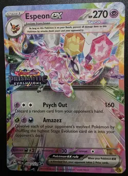 Espeon EX Prismatic Evolutions STAMPED Promo 034/131 Pokemon 2025 - Image 1