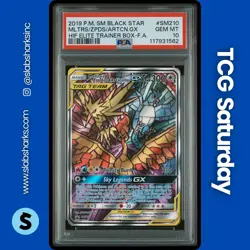 2019 POKEMON SM BS PROMO HF ETB #SM210 MOLTRES ZAPDOS ARTICUNO TAG TEAM PSA 10 - Image 1