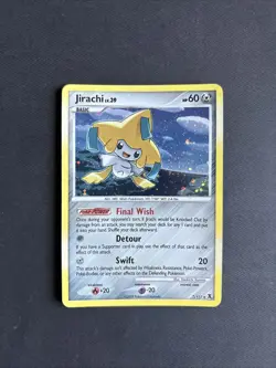 Pokemon TCG Jirachi Rising Rivals 7/111 Holo Holo Rare 2009 Nintendo - LP+ - Image 1
