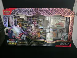 Pokemon Paldean Fates Great Tusk Ex Premium Collection Box 3X Set New Sealed - Image 1