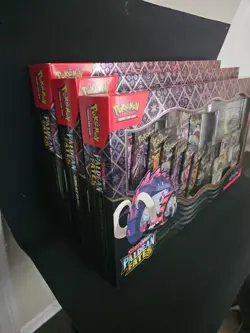 Pokemon Paldean Fates Great Tusk Ex Premium Collection Box 3X Set New Sealed - Image 2