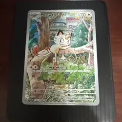 Pokemon Meowth Phantasmal Flames Illustration Rare Holo 106/094 HP70 Fury Swipes - Image 1