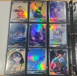 Lot of 93 Custom holo fanart mixed V Pokemon Trading Card Sleeved & Top Loaded! - Image 2