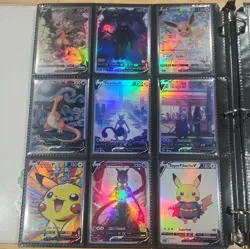 Lot of 93 Custom holo fanart mixed V Pokemon Trading Card Sleeved & Top Loaded! - Image 3