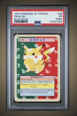 Pikachu Blue Back Topsun Japanese Pokemon (1997) - PSA 1 - Image 1