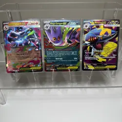 Pokemon Mega Charizard X ex 13/094 Mega Gengar ex 56/094 Mega Sharpedo 113/094 - Image 1