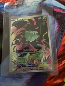 Pokemon Bulbasaur Full Art Holo Illustration Rare 133/132 Me01 80 HP English - Image 1