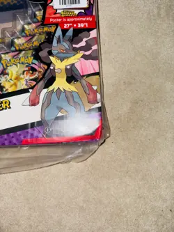 Pokemon TCG Ascended Heroes Mega Lucario Premium Poster Collection Slight Dent - Image 3