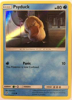 POKEMON PSYDUCK 7/18 DETECTIVE PIKACHU COMMON HOLO NEAR MINT - Image 1