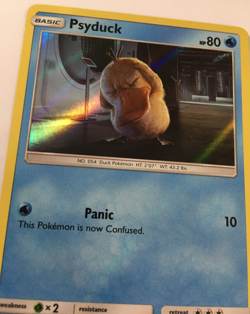 POKEMON PSYDUCK 7/18 DETECTIVE PIKACHU COMMON HOLO NEAR MINT - Image 3