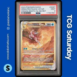 2023 POKEMON SWSH CROWN ZENITH #GG67/GG70 ORIGIN FORME PALKIA VSTAR PSA 9 - Image 1