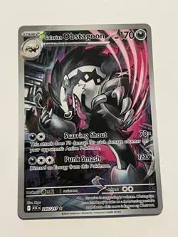 Pokemon TCG Galarian Obstagoon Holo 245/217 Full Art Ascended Heroes Near Mint - Image 1