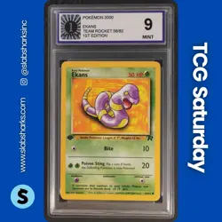 2000 POKEMON TEAM ROCKET FIRST EDITION #56/82 EKANS - Image 1