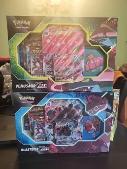 TWO Pokemon: TCG Blastoise & Venusaur Vmax Battle Box Booster SWSH103 SWSH102 820650808456 - Image 1