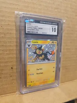 Luxio 136/091 S&V: Paldean Fates Shiny Holo Rare Pokemon TCG CGC 10 Gem Mint - Image 2