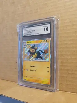 Luxio 136/091 S&V: Paldean Fates Shiny Holo Rare Pokemon TCG CGC 10 Gem Mint - Image 4