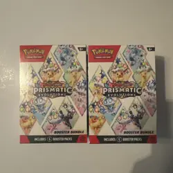 Pokemon TCG Scarlet & Violet Prismatic Evolutions Booster Bundle 2X Sealed New - Image 1