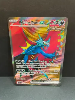 Pokemon SV04: Paradox Rift #229/182 Roaring Moon ex Ultra Rare - Image 1