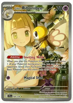 Lillie's Ribombee 164/159 - Pokemon TCG - Journey Together Illustration Rare - Image 1