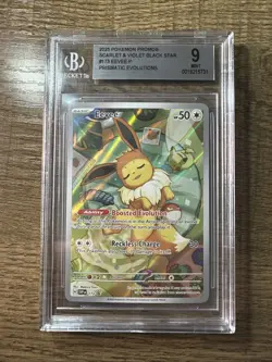2025 POKEMON BLACK STAR PROMOS #173 EEVEE CGC 9 - Image 1
