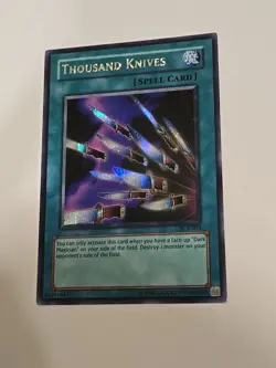 Yugioh Thousand Knives PCY-003 Parallel Secret Rare MP - Image 1