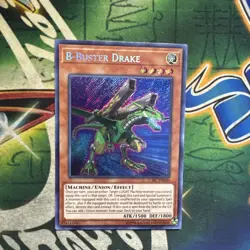Yugioh! B-Buster Drake LCKC-EN020 Secret Rare Unlimited NM - Image 1