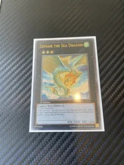Yugioh Leviair the Sea Dragon 1st Edition Ultimate Rare GENF-EN043 LP - Image 1