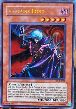 Yugioh! - Vampire Lord - DCR-EN000 - Secret Rare - UNL. EDITION - NM/M - Image 1