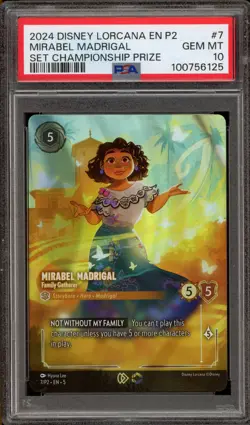 Disney Lorcana Mirabel Madrigal Set Championship Top Prize Promo 7/P2 PSA 10 - Image 1
