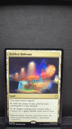 Hidden Hideout MTG Commander: Teenage Mutant Ninja Turtles 43 R NM - Image 1