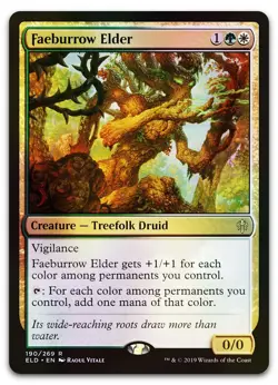Faeburrow Elder #190 (Foil) (LP) Throne of Eldraine ELD Magic MTG - Image 1