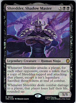 MTG: TMNT - Shredder, Shadow Master (Surge Foil) - Commander (TMC) R 0020 - Image 1