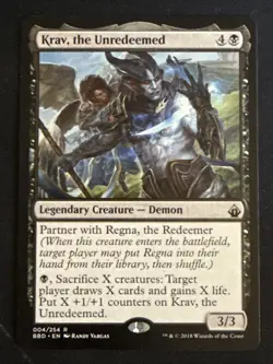 1x Krav, the Unredeemed (004) Battlebond LP MTG Magic the Gathering x1 MKE - Image 1