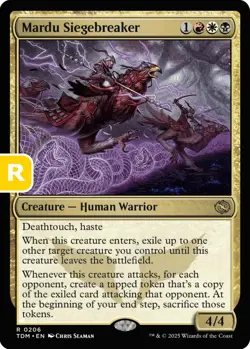 MTG Mardu Siegebreaker TDM R Creature Human Warrior NM - Image 1