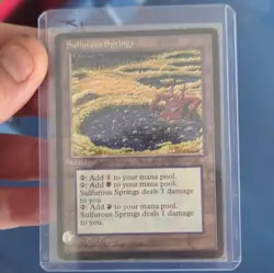 Sulfurous Springs Ice Age Land Rare Regular 1995 Wizards Magic Gathering - Image 1